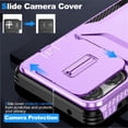 thumbnail image 4 of Rugged Case for Motorola Moto G Stylus 2025 with Slide Camera Cover & Drop Protection Purple, 4 of 5