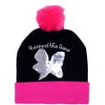 thumbnail image 2 of JoJo Siwa Girls' Sequin Bow Beanie Hat and Gloves Set, 2 of 2