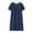 1269#Navy, variant on Womens Sleepwear Short Sleeve Nightgown Soft Sleepshirt Pleated Nightshirt Scoopneck Casual Loungewear
