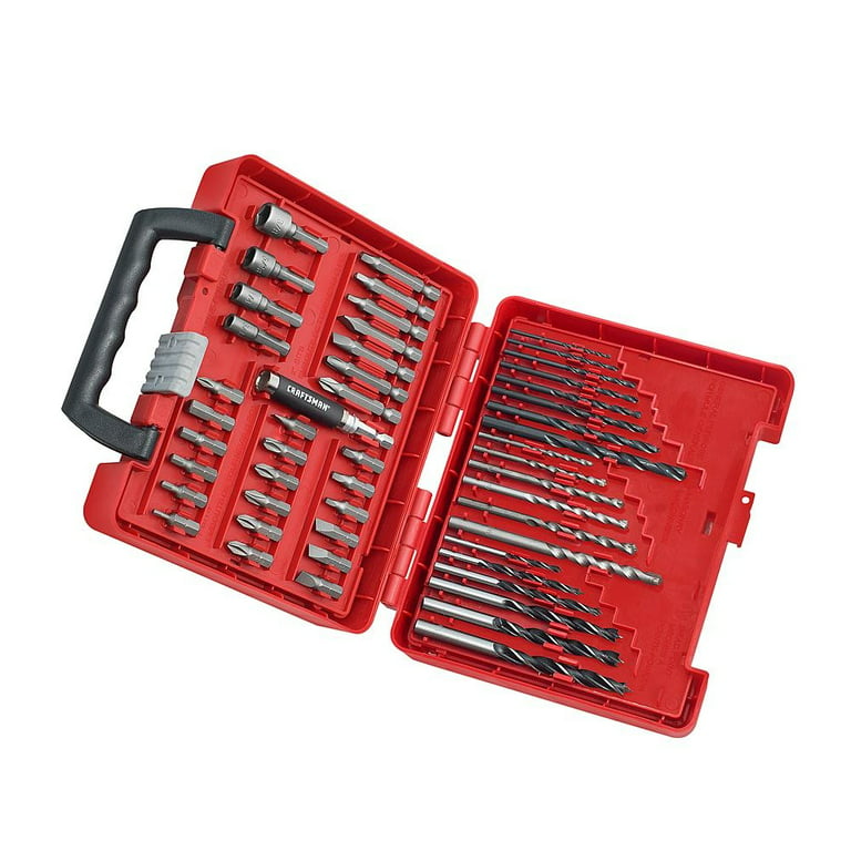 Traditional Hand Drill and 50 Piece Bit Set