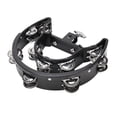 thumbnail image 2 of Small Handheld Tambourine, Finger Grip Rugged Ergonomic Design Musical Tambourine  for Gatherings, 2 of 7