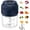 Blue-Three-Blade Head, variant on Garlic Crusher, Electric Garlic Chopper, USB Rechargeable Mini Prep Food Processor, 2026 Upgrade Vegetable,Fruit Chopper for Kitchen(Blue-Three-Blade Head)