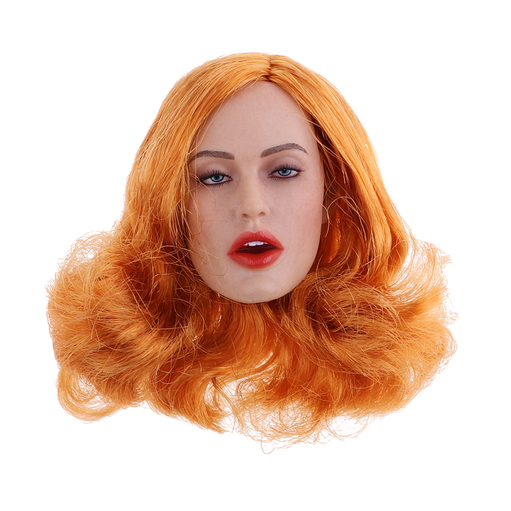 1/6 American Female Head Sculpt Red Hair For SUNTAN Phicen Kumik Figure ❶USA❶ 