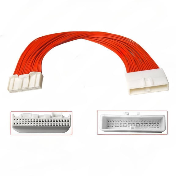 Suitable for Nissan 40 pin dual head audio tail line, car audio and video 40 pin revolving female plug line, adapter cable