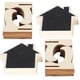 thumbnail image 1 of Letreros de pizarra, 2 juegos de mini pizarra de madera para exhibición artesanal, pizarra para bodas, máxima comodidad, 1 of 9