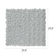 thumbnail image 3 of ANMINY Square Bath Shower Tub Mat 21 x 21 in Non-Slip Stall Mat with Suction Cups with Drain Holes, 3 of 5