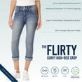 thumbnail image 5 of WallFlower Women's Flirty Curvy Crop High-Rise Insta Stretch Juniors (Available in Plus Sizes), 5 of 8
