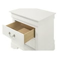 thumbnail image 4 of Glory Furniture Louis Phillipe 2 Drawer Nightstand in White, 4 of 4