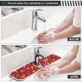 thumbnail image 5 of Christmas Gingerbread Sink Splash Guard for Faucet 2 Pack Faucet Absorbent Mats, Candy Cookies Faucet Handle Drip Catcher for Kitchen, Bathroom,Sink Mat, Dish Drying Mat, 14.9"x5.5", 5 of 7