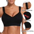 thumbnail image 3 of Women Wireless Padded Sports Bra Push Up Workout Gym Yoga Seamless Crop Top Comfy Vest3XL, 3 of 4