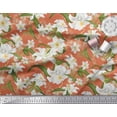 thumbnail image 2 of Soimoi Cotton Duck Fabric Leaves & Lily Floral Decor Fabric Printed Yard 56 Inch Wide, 2 of 3