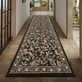 thumbnail image 2 of Garvee Washable Runner Rug 2x6 Botanical Print Rugs Living Room Rugs, Farmhouse Non-Slip Indoor Rug Soft Stain Resistant Carpet for Entryway Laundry Room Bedroom, Brown, 2 of 8
