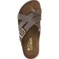 thumbnail image 3 of White Mountain Womens Hobo Leather Slip On Footbed Sandals, 3 of 3