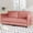 Red, variant on 74" Sturdy-Wood Loveseat Sofa, Small Loveseat with Easy Assembly, Traditional Sofa with Side Pockets for Living Spaces, Beige