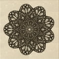 thumbnail image 1 of Ahgly Company Indoor Square Patterned Golden Blonde Gold Area Rugs, 4' Square, 1 of 6