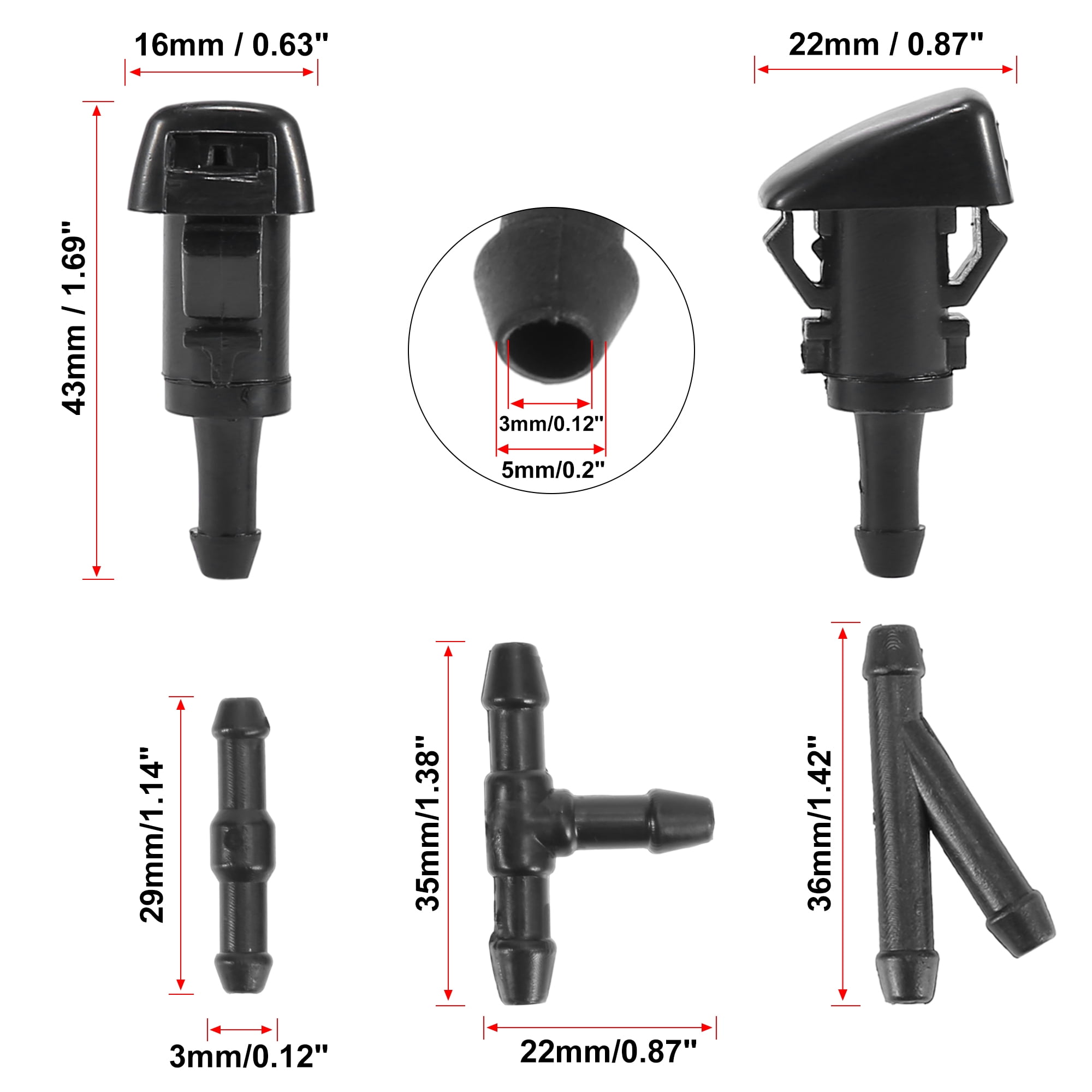 2008-14 IMPREZA WRX STI 2008-14 IMPREZA WRX 2009-13 SUBARU FORESTER ZHParty WINDSHIELD WASHER HOOD NOZZLE Sprayer kit for 2008-11 SUBARU IMPREZA Replaces OEM # 86636FG051 86636SC100 86636SC130 2008-14 IMPREZA WRX STI 2008-14 IMPREZA WRX 2009-13 SUBARU FORESTER ZHParty WINDSHIELD WASHER HOOD NOZZLE Sprayer kit for 2008-11 SUBARU IMPREZA Replaces OEM # 86636FG051 86636SC100 86636SC130