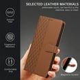 thumbnail image 3 of for Samsung Galaxy S24 PU Leather Wallet Case, Elegant Magnetic Buckle Kickstand Wrist Strap Card Slots Drop Protection Shockproof Protective Cover for Samsung Galaxy S24, Brown, 3 of 7