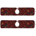 thumbnail image 2 of Coolnut Bohemian Ethnic Art Sink Splash Guard for Faucet 2 Packs Faucet Absorbent Mats, Abstract Vintage Faucet Handle Drip Catcher Quickly Drying Mat for Kitchen Counter Bathroom, 30"x5.5" RV, 2 of 7