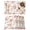 White, variant on Table Placemats Set of 4,Vintage Pink Peaches Flowers Non-Slip Kitchen Dining Tables Place Mat,Summer Fruit on Linen Washable Table Mats for Home Dinner Holiday Party Banquet