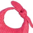 thumbnail image 2 of Bolso Mano Paja Anudada Con Lazo para Mujer Diario Media (rosa) Rojo, 2 of 7