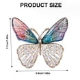 thumbnail image 5 of Necvior Sparkling Rhinestones Butterfly Brooch Sophisticated Butterfly Brooch Lapel Pin Jewelry for Gifting and Personal Style, 5 of 10