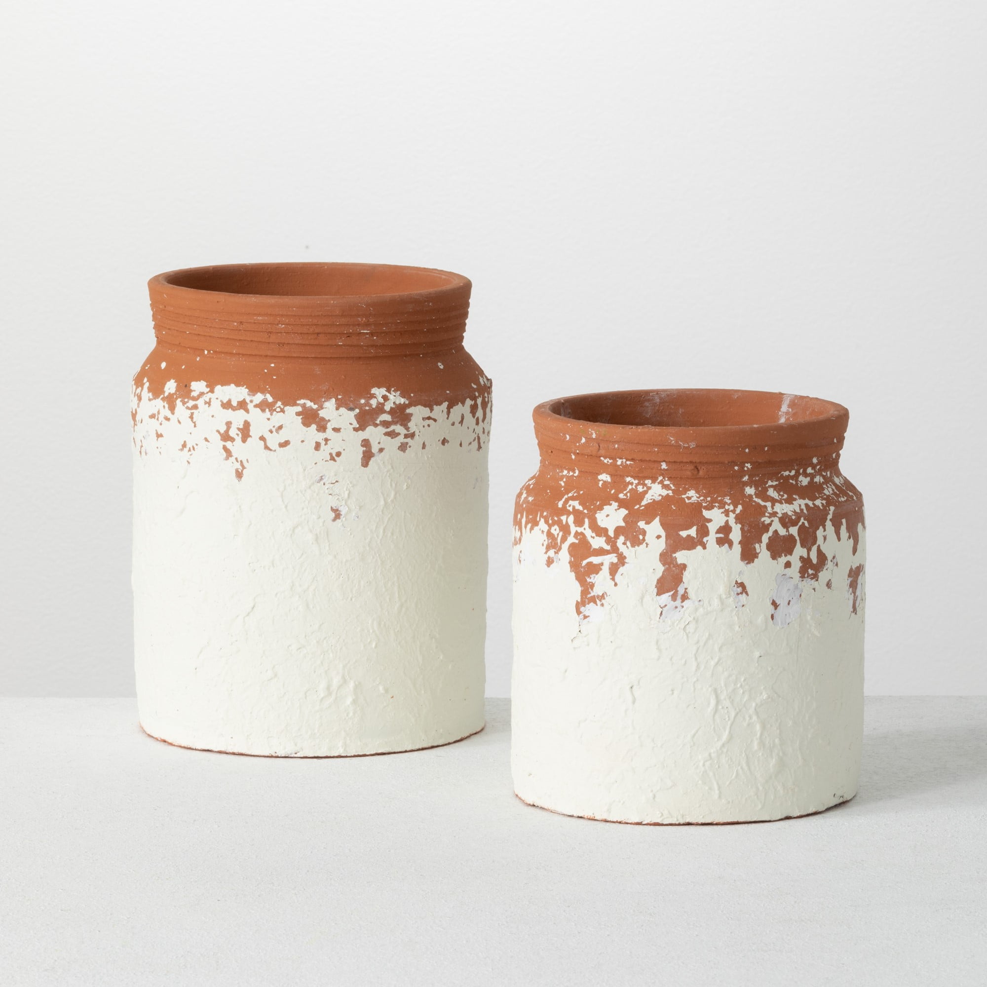 Sullivans Sand Finish Ceramic Tan Decorative Vase 