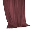 thumbnail image 4 of Loft Living Peoria Sheer Dual Header Indoor Curtain 52 x 84 in Burgundy, 4 of 7