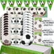thumbnail image 2 of Decoraciones de cumpleaños de fútbol, vajilla, platos, tazas, mantel, globos, telón de fondo, suministros de decoración para fiesta de feliz cumpleaños de fútbol, 2 of 5