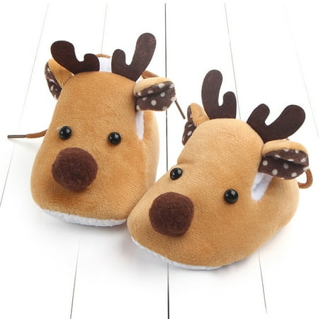 

TALKVE Christmas Baby Boy Girl Christmas Crib Shoes Soft Sole Anti-slip Sneakers