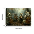 thumbnail image 2 of 1pc Vintage Forest Animals Band Music Performance Iron Metal Tin Sign, 12x8 inch, Indoor/Outdoor Wall Art for Home, Bedroom, Restaurant, Bar, Cafe, School, Library, Garage Decor, 2 of 8