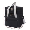 thumbnail image 2 of Double-Layer Insulated Lunch Bag, Portable Thermal Lunch Tote with Shoulder Strap, Leakproof Cooler Bag for Work, Picnic and Travel, 2 of 7