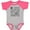 Baseball Heather and Hot Pink, variant on Inktastic Jane Austen Good Opinion Quote Girls Baby Bodysuit