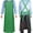 Green, variant on DOVACKA 43" Heavy Duty Vinyl Waterproof Apron, Anti-Tear, Thicker Cross Back Adjustable Dishwasher Apron, Black for Restaurant Dishwashing Butcher Lab Work Dog Grooming
