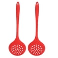thumbnail image 2 of Silicone Pasta Spoon, Durable Silicone High temperature resistant Comfortable Grip Hanging Hole Silicone Slotted Spoon  for Cooking for Restaurant for Kitchen, 2 of 7
