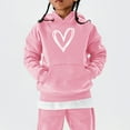 thumbnail image 2 of Ruyang Girls Oversized Heart Hoodies Fall Winter Trendy Pullover Hoodie Pocket Personalized Graphic Hooded Sweatshirts, 2 of 6