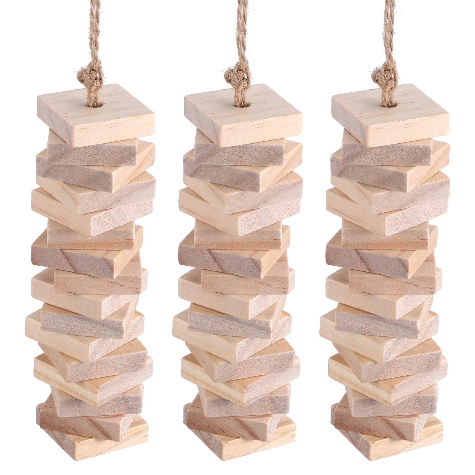 Alasum 100Pcs Wooden Bird Chewing Blocks for Parakeet Training and Cage Accessories