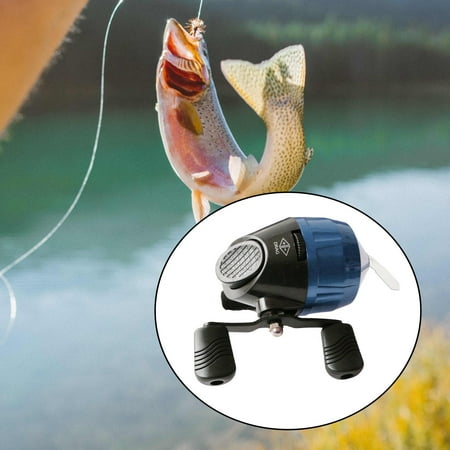 Fishing Reel with Fishing Line High Speed Casting Wheel Closed Reel Baitcasting Reels for Outdoor Freshwater Rivers Fishing Blue Single Handle