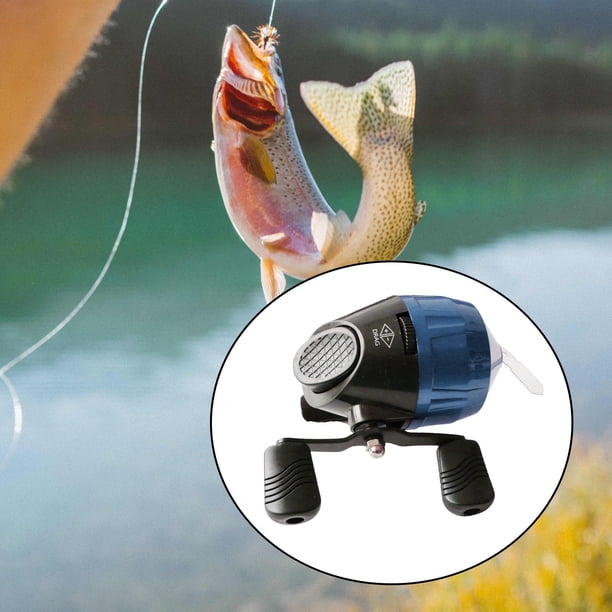 Carrete , 3.0: 1 Relación de Engranaje 10lb / 85yds Carrete Carretes de Carrete Cerrado para Pesca en Depósitos de Agua Dulce Al Aire Libre Mango único azul Macarena Carrete de pesca