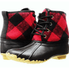 Western Chief Plaid Women's Waterproof Four-Eye Lace-Up Duck Up Rain Boot Size 8