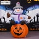 thumbnail image 2 of Nuevo juguete LED de Halloween fantasma sentado en cabeza de calabaza aterradora decoración interior y Exterior modelo inflable de Halloween, 2 of 4