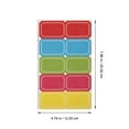 thumbnail image 2 of HONMEET Multipurpose Assorted Color Name Label Stickers Portable Adhesive Tags for Price Marking, 2 of 6
