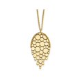 thumbnail image 1 of 14K Yellow Gold Drop Polished Pendant Necklace with Chain, 1 of 4
