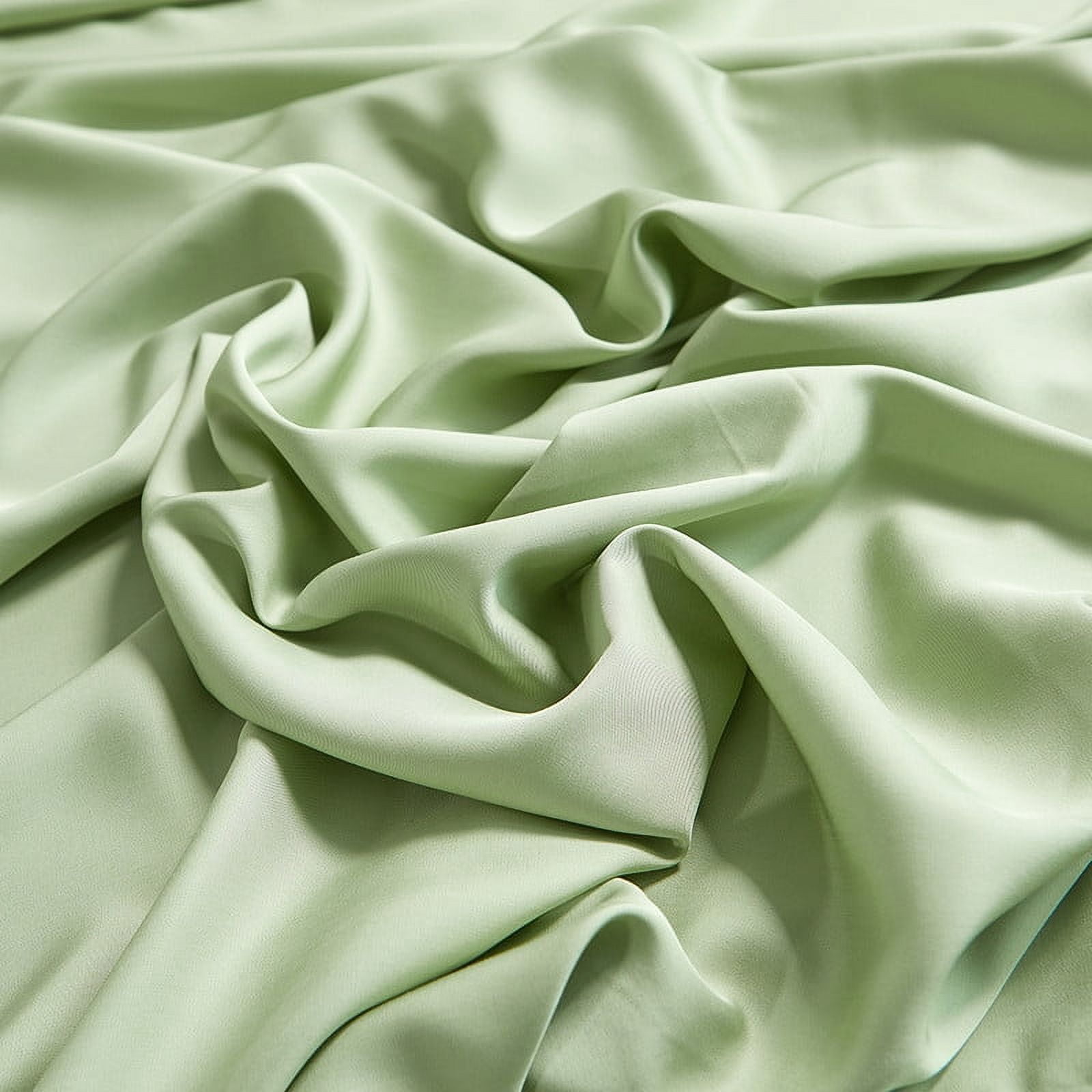100% Organic Bamboo Sheets Queen Set 4 pcs - Luxury Soft with 18 Inch Deep Pocket - Ultra Breathable Cooling Sheets for Hot Sleepers - Queen Bed Sheets（Green）