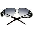 thumbnail image 4 of John Richmond Sunglasses Women's JR 63404 Black Metal Swarovski Size: Lens/ Bridge/ Temple: 61-11-120, 4 of 4