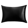 thumbnail image 2 of sunsanly Pillowcase Pillow Cushion Cover with Zipper Solid Color Friendly to Skin Wear Resistant Washable Easy-care Faux Silk Cushion Case Pillowslip, 2 of 8