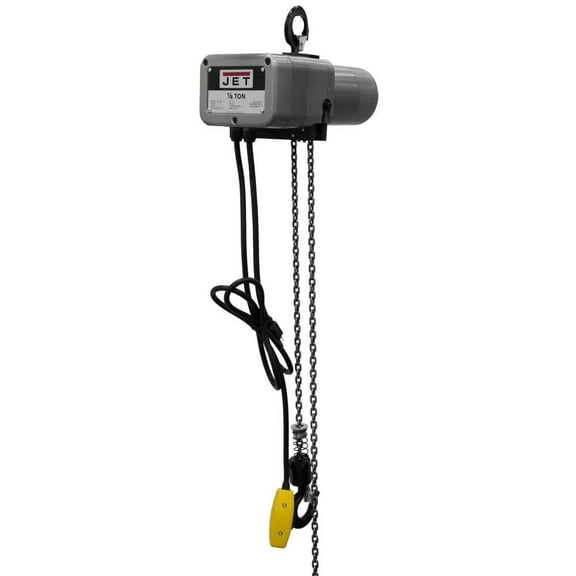 Jet 1/8 Ton Electric Chain Hoist 1-Phase 15 Ft. Lift