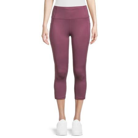Avia Core Performance Printed Capri Leggings; Comfortable Waistband, Athletic Pants (Women's)