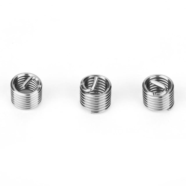 Helical Insert, SS304 Stainless Steel 100pcs M5 Elasticity Thread Repair Insert Long Lasting For Automobile Industry