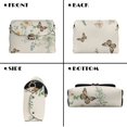 thumbnail image 2 of SCRAWLGOD Daisy Floral Butterfly Print Beige Small Sling Bag Lightweight PU Leather Crossbody Bags for Women Trendy Scratch Resistant Crossbody Purse with Detachable Chain, 2 of 7