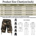 thumbnail image 2 of Icvfdpl Men'S Cargo Pants Male Summer Overalls Camouflage Sports Pocket Button Plus Size Washed Shorts Casual Trousers Stylish Man Streetwear Multi-Color 36, 2 of 6